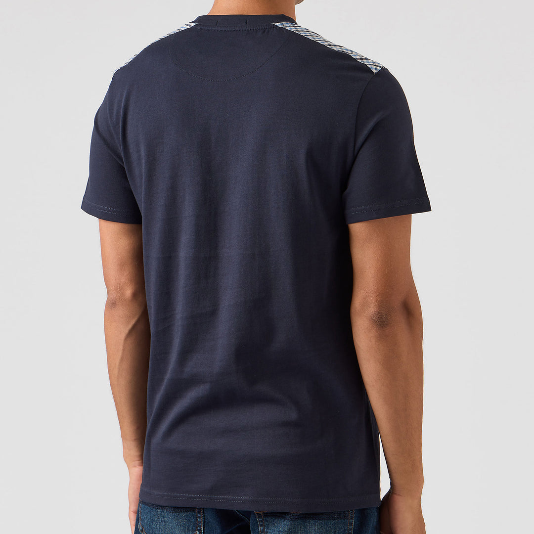 Weekend Offender Diaz Check T-Shirt Navy