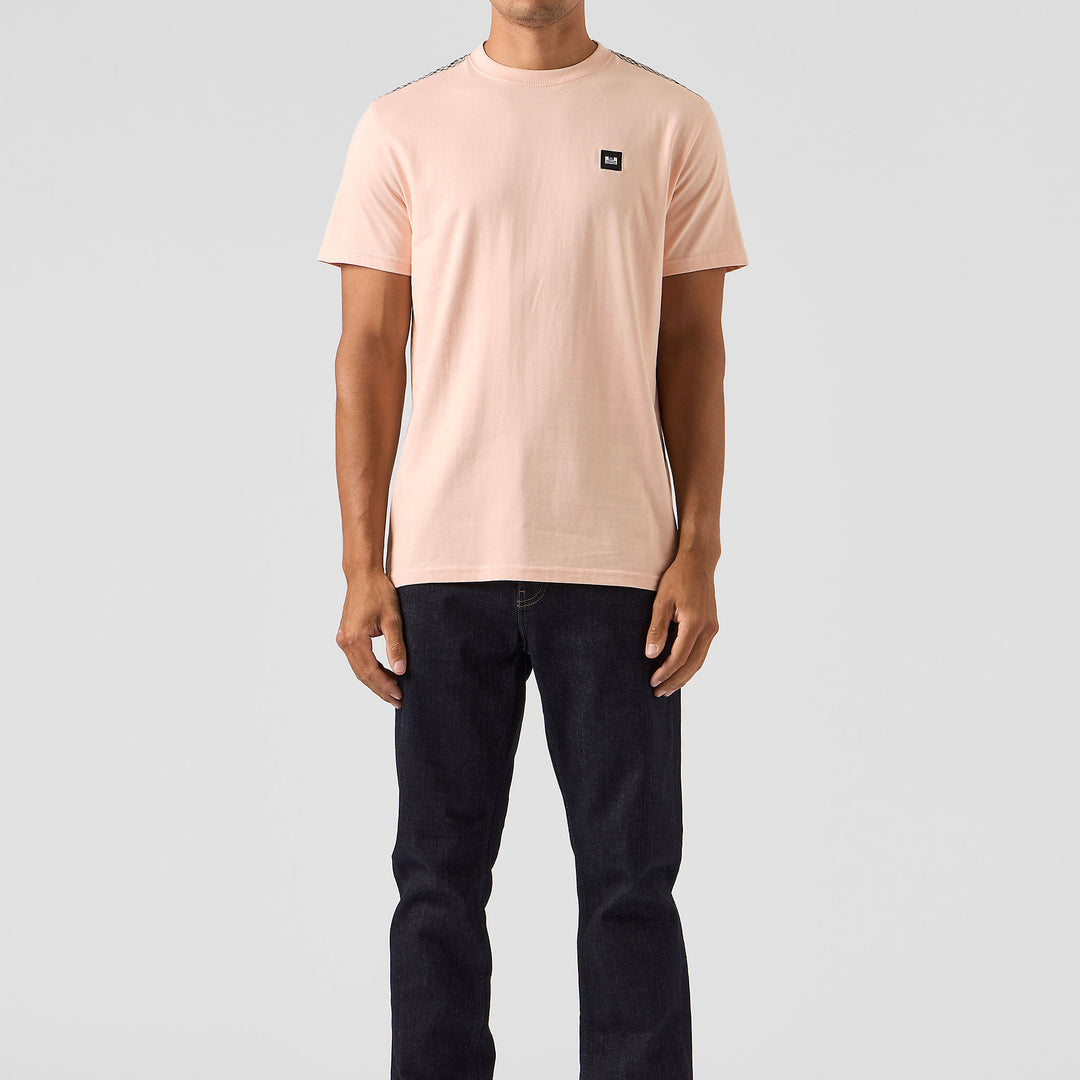 Weekend Offender Diaz Check T-Shirt Peach