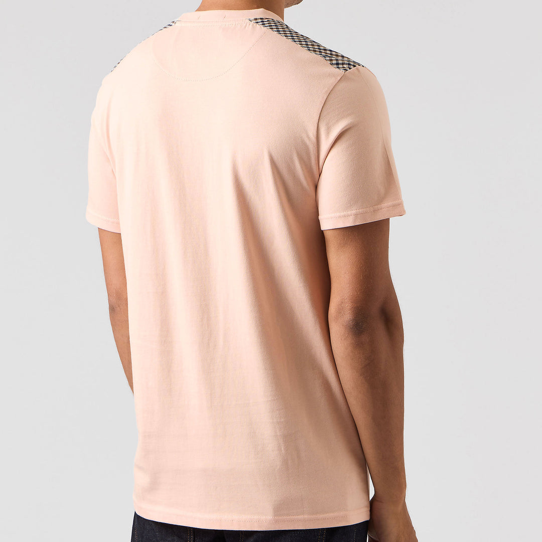 Weekend Offender Diaz Check T-Shirt Peach