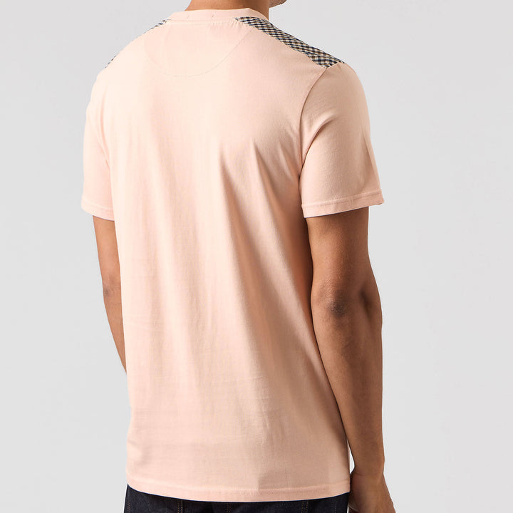 Weekend Offender Diaz Check T-Shirt Peach
