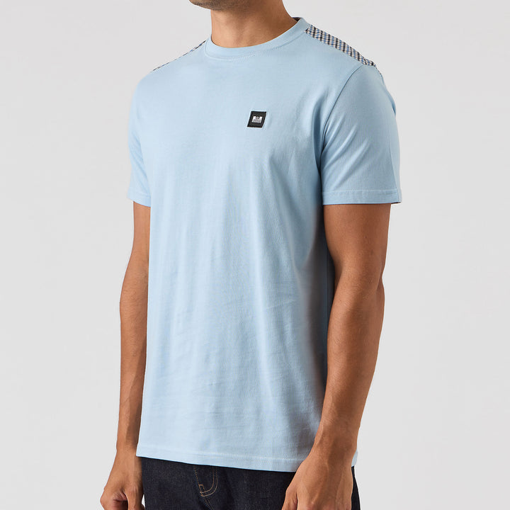 Weekend Offender Diaz Check T-Shirt Sky