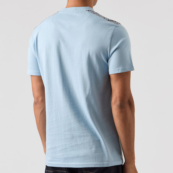 Weekend Offender Diaz Check T-Shirt Sky