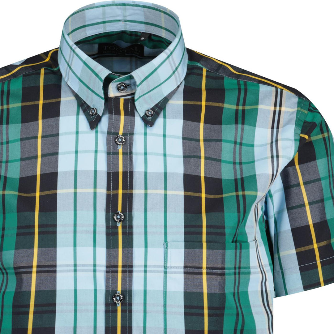 Tootal Classic Check Shirt Sky Blue