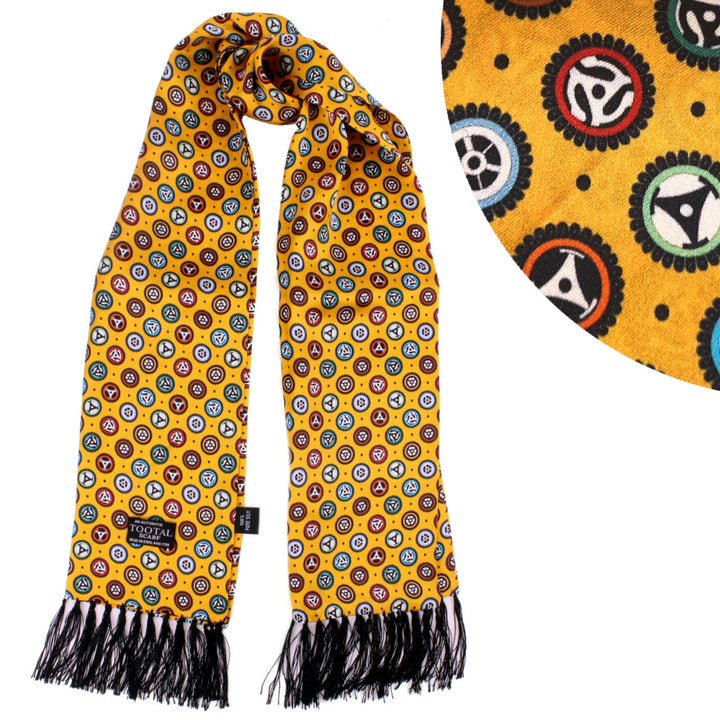 Tootal Silk Scarf Golden Ochre