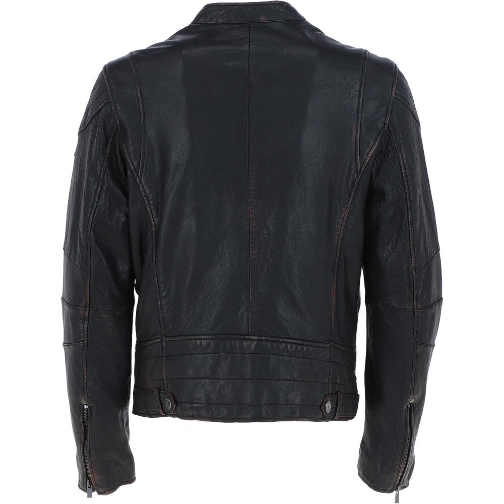 Trapper Largo Leather Jacket Black