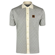 Trojan Diamond Jacquard Shirt White