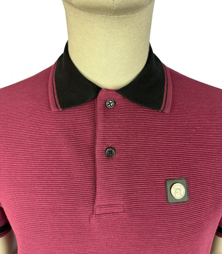Trojan Ottoman Rib Polo Shirt Port