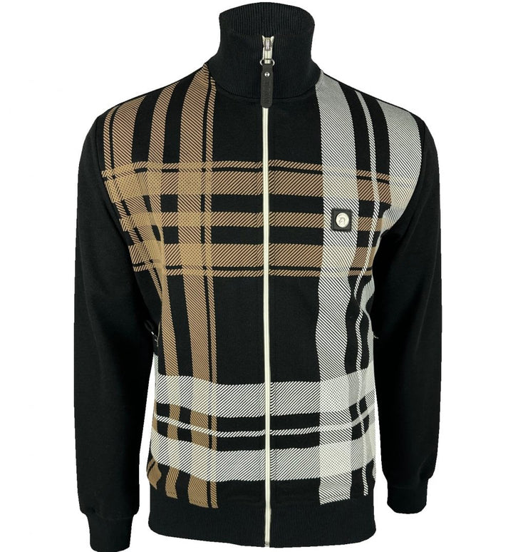Trojan Oversize Check Track Top Black