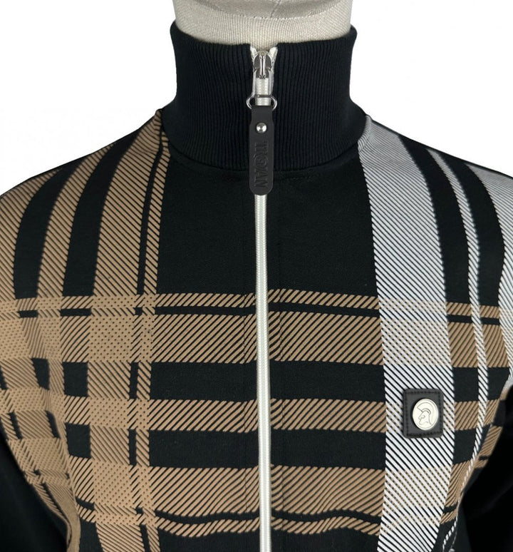 Trojan Oversize Check Track Top Black