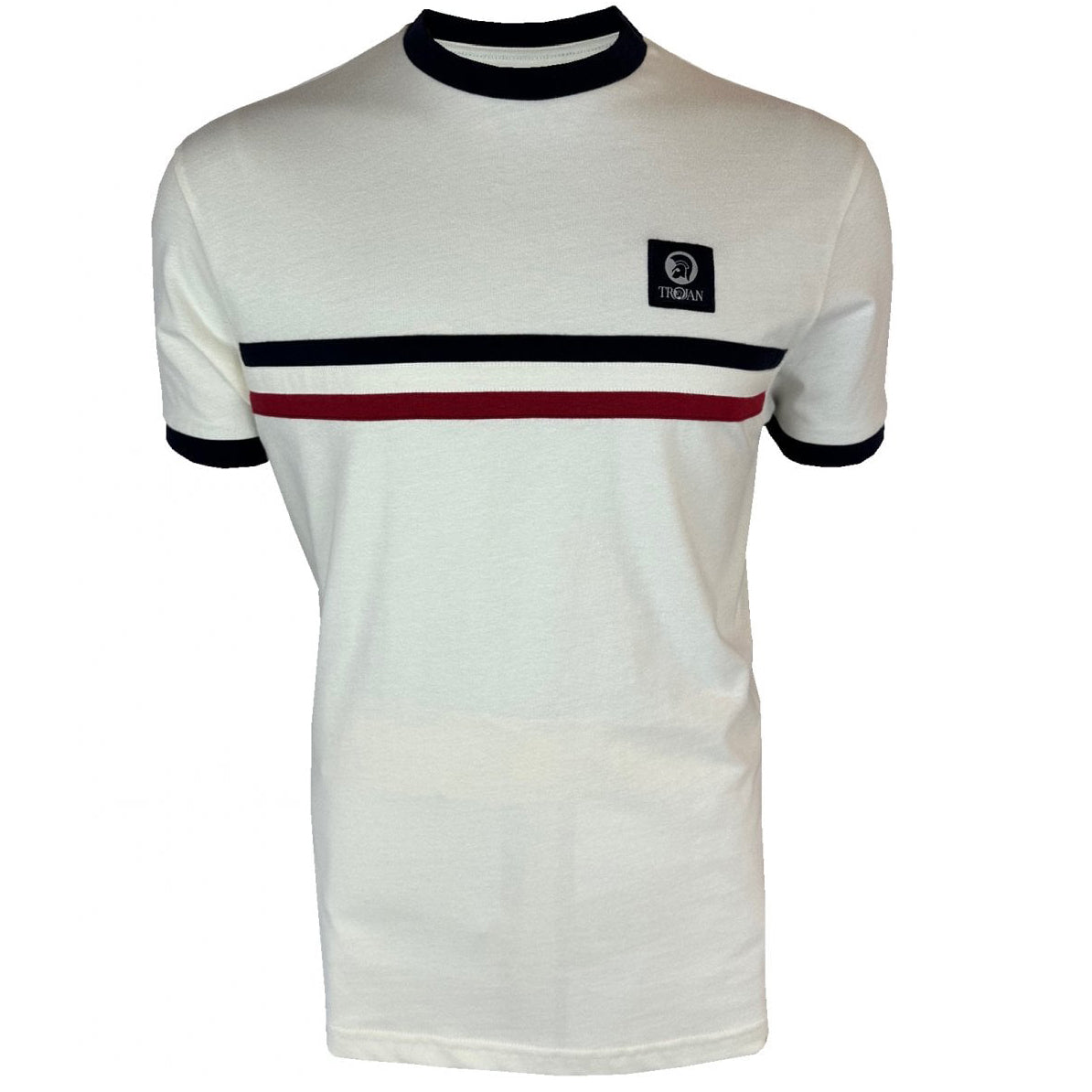 Trojan Stripe T-Shirt White