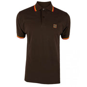 Trojan Triple Tipped Pique Polo Brown