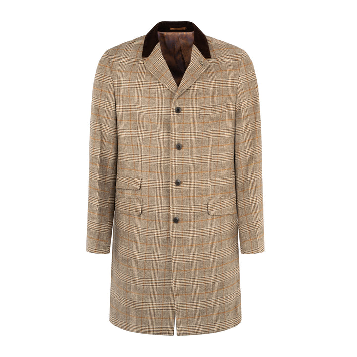 Gabicci Vintage Statham Check Jacket Camel