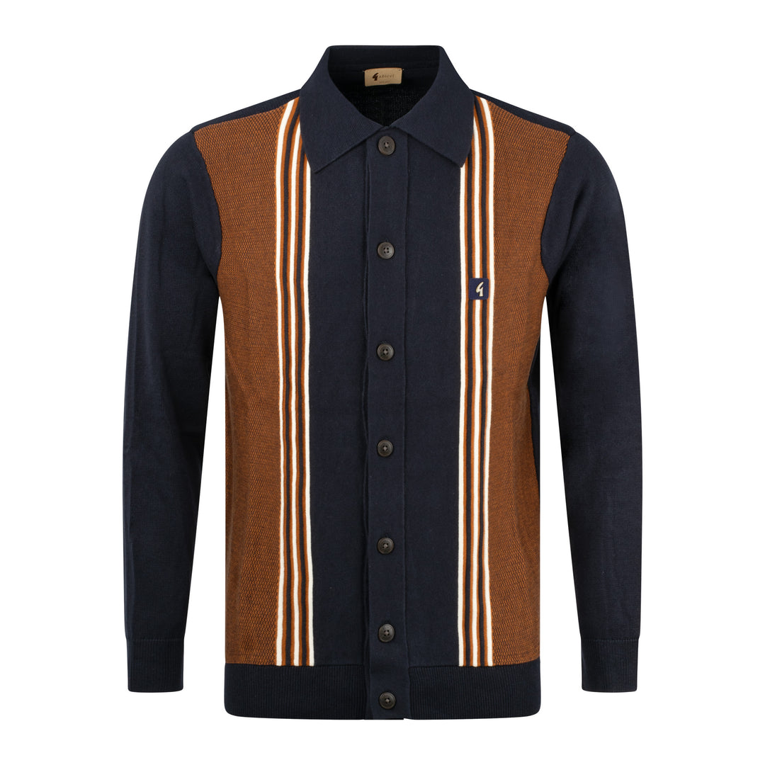 Gabicci Vintage Hanson Knit Cardigan Navy