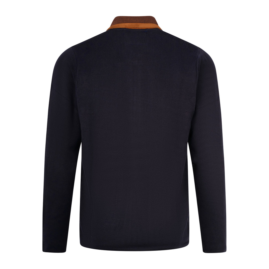Gabicci Vintage Craig Anniversary Knit Cardigan Navy