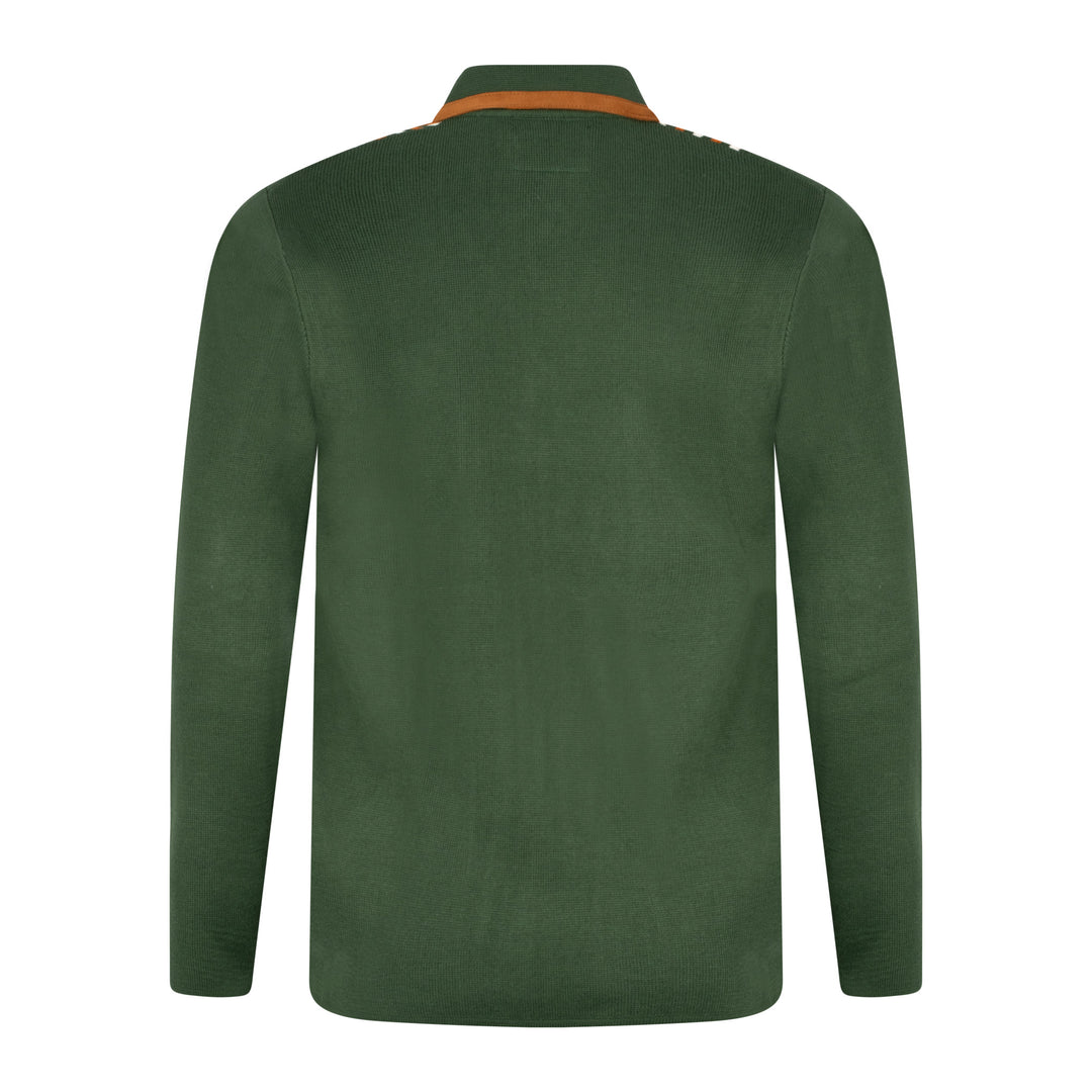 Gabicci Vintage Norman Anniversary Knit Polo Forest