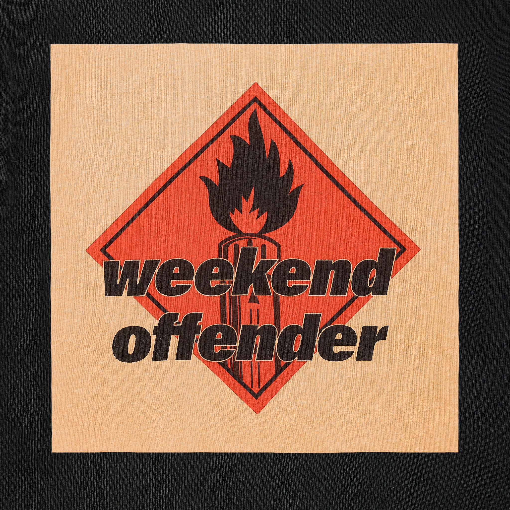 Weekend Offender Blue Lines T-Shirt Black
