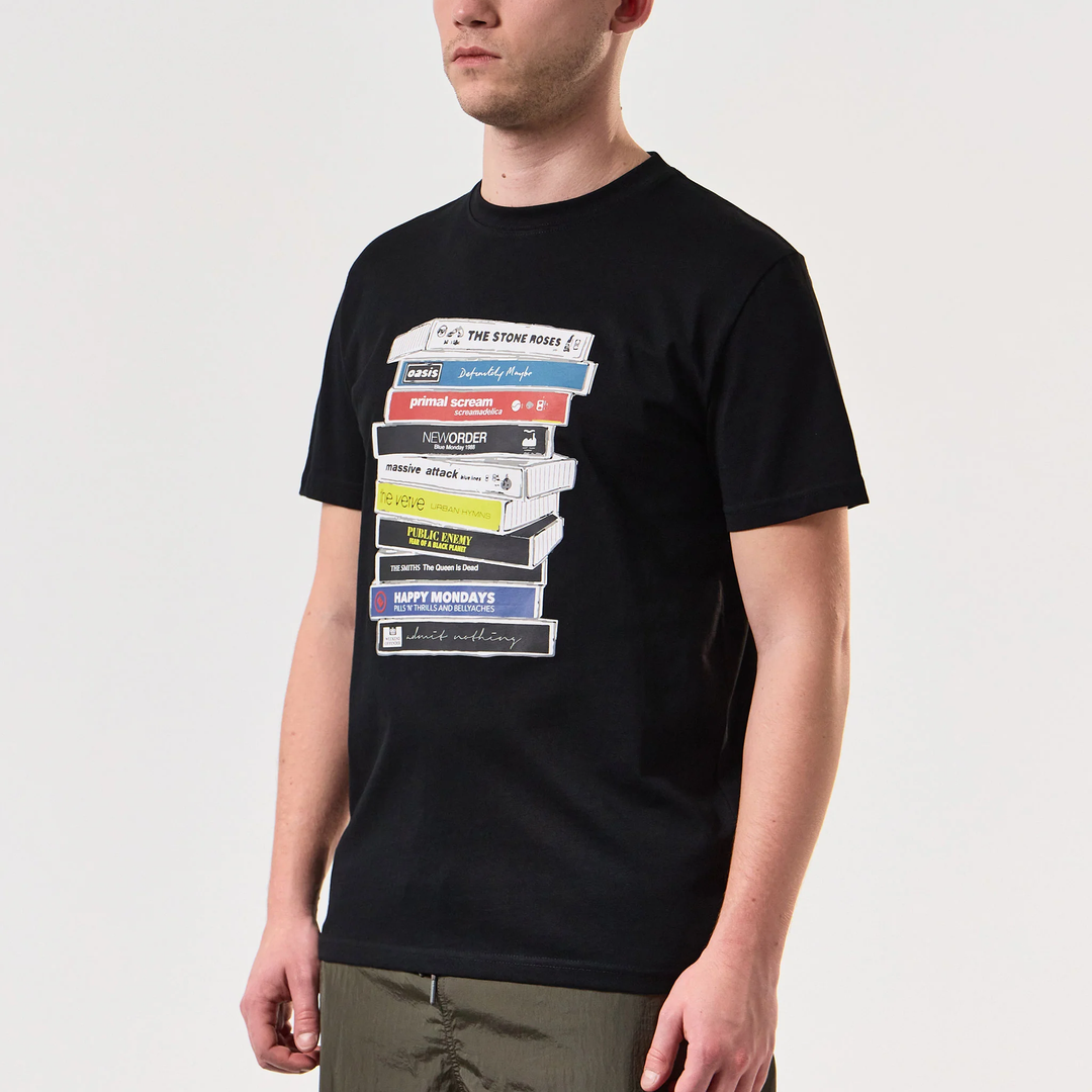 Weekend Offender Cassettes T-Shirt Black