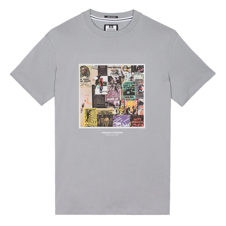 Weekend Offender Posters T-Shirt Smoke Grey