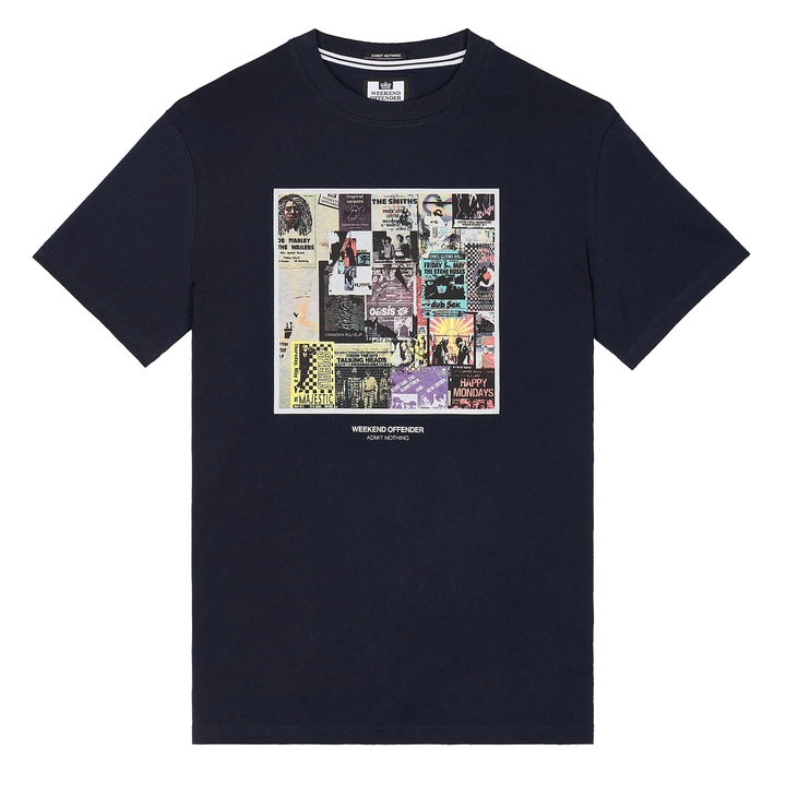 Weekend Offender Posters T-Shirt Navy