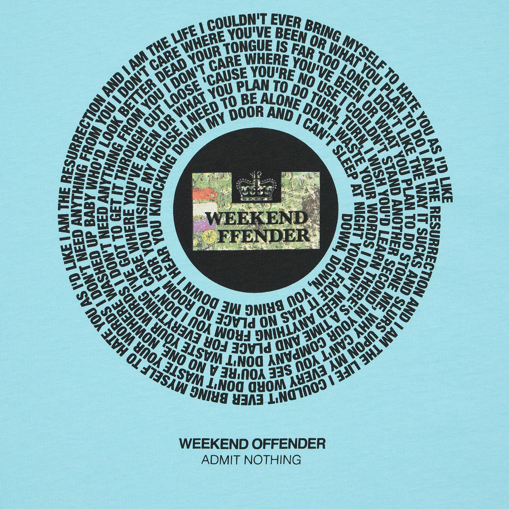 Weekend Offender Resurrection T-Shirt Sky Blue