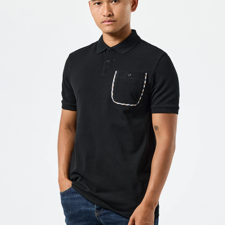 Weekend Offender Spence Polo Shirt Black