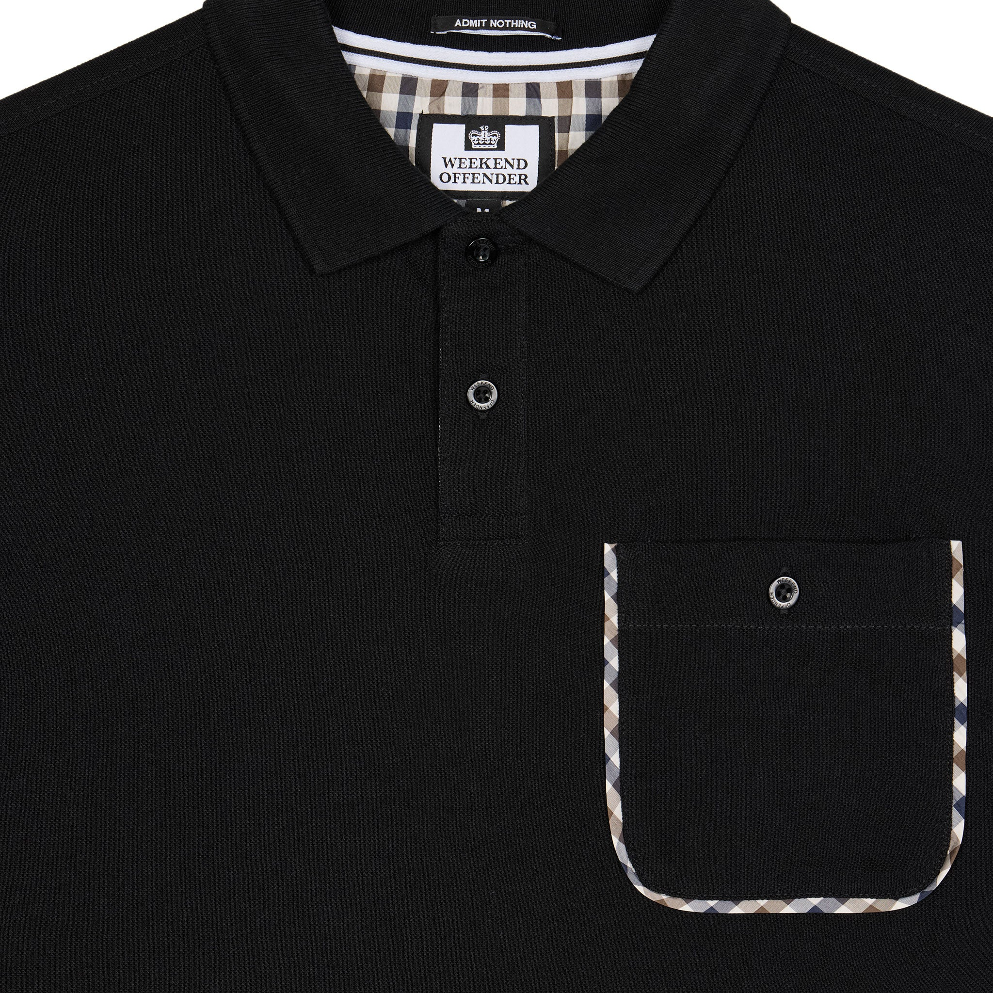 Weekend Offender Spence Polo Shirt Black