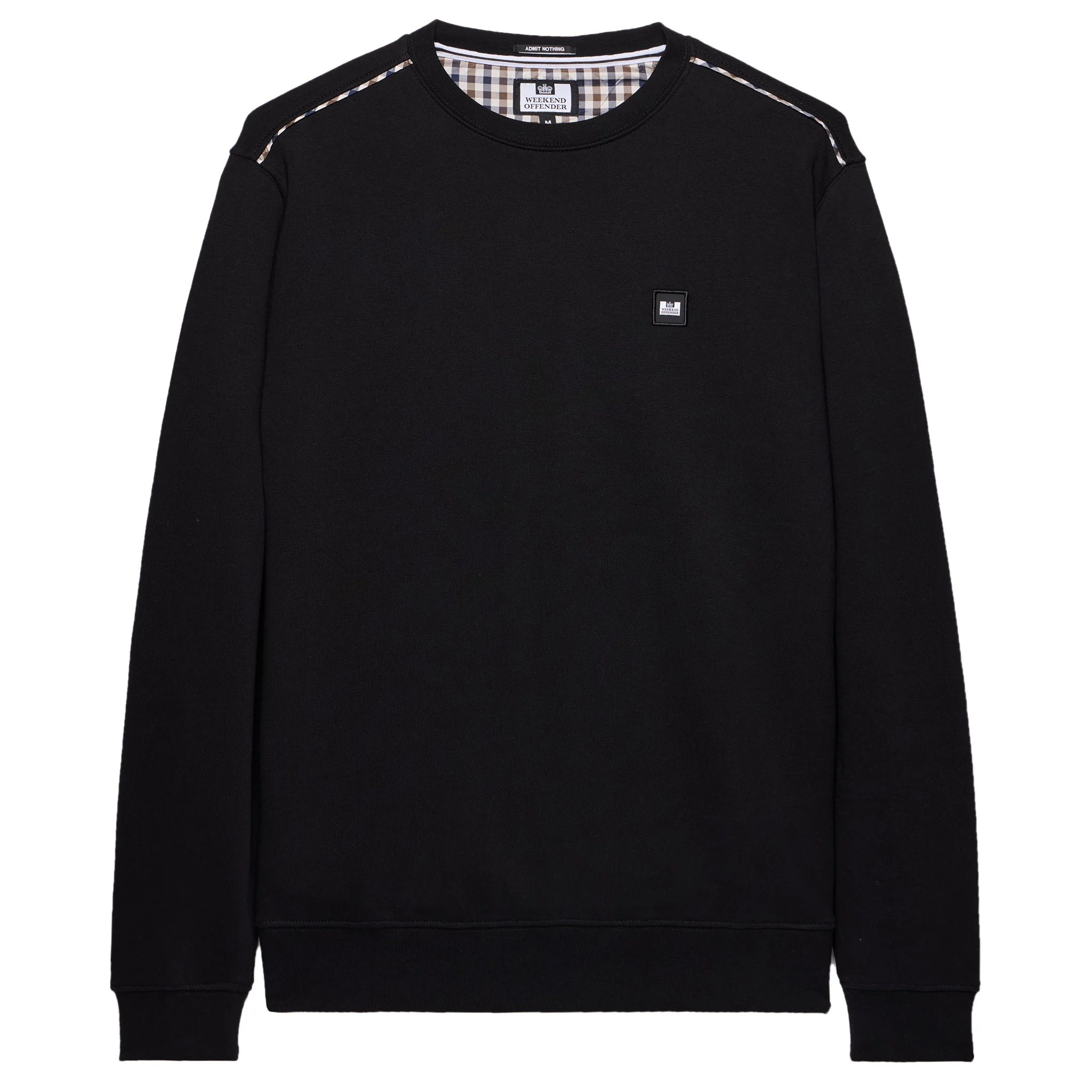 Weekend Offender Vega Check Sweatshirt Black