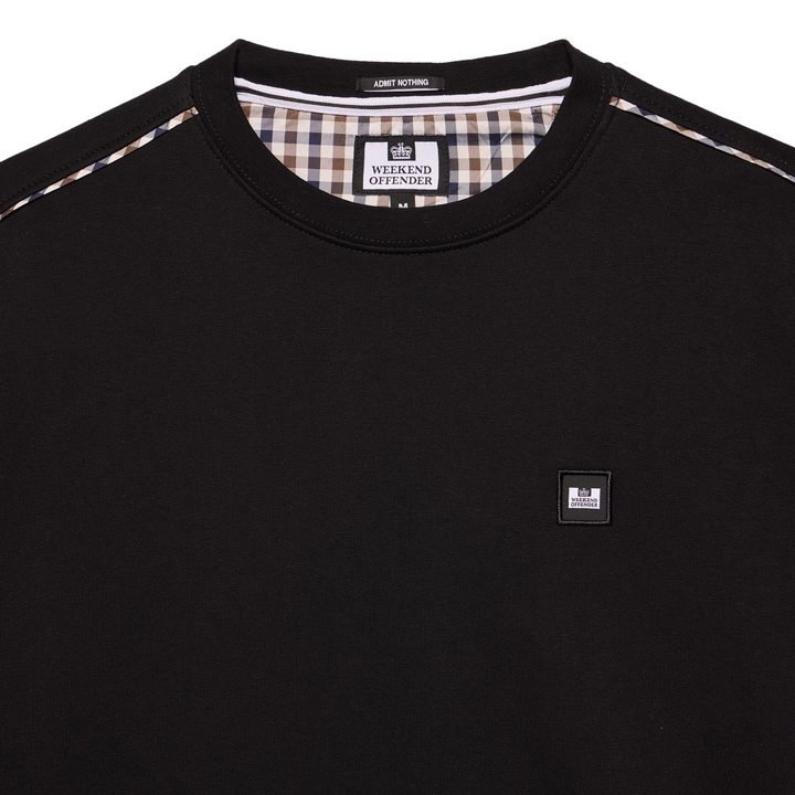 Weekend Offender Vega Check Sweatshirt Black