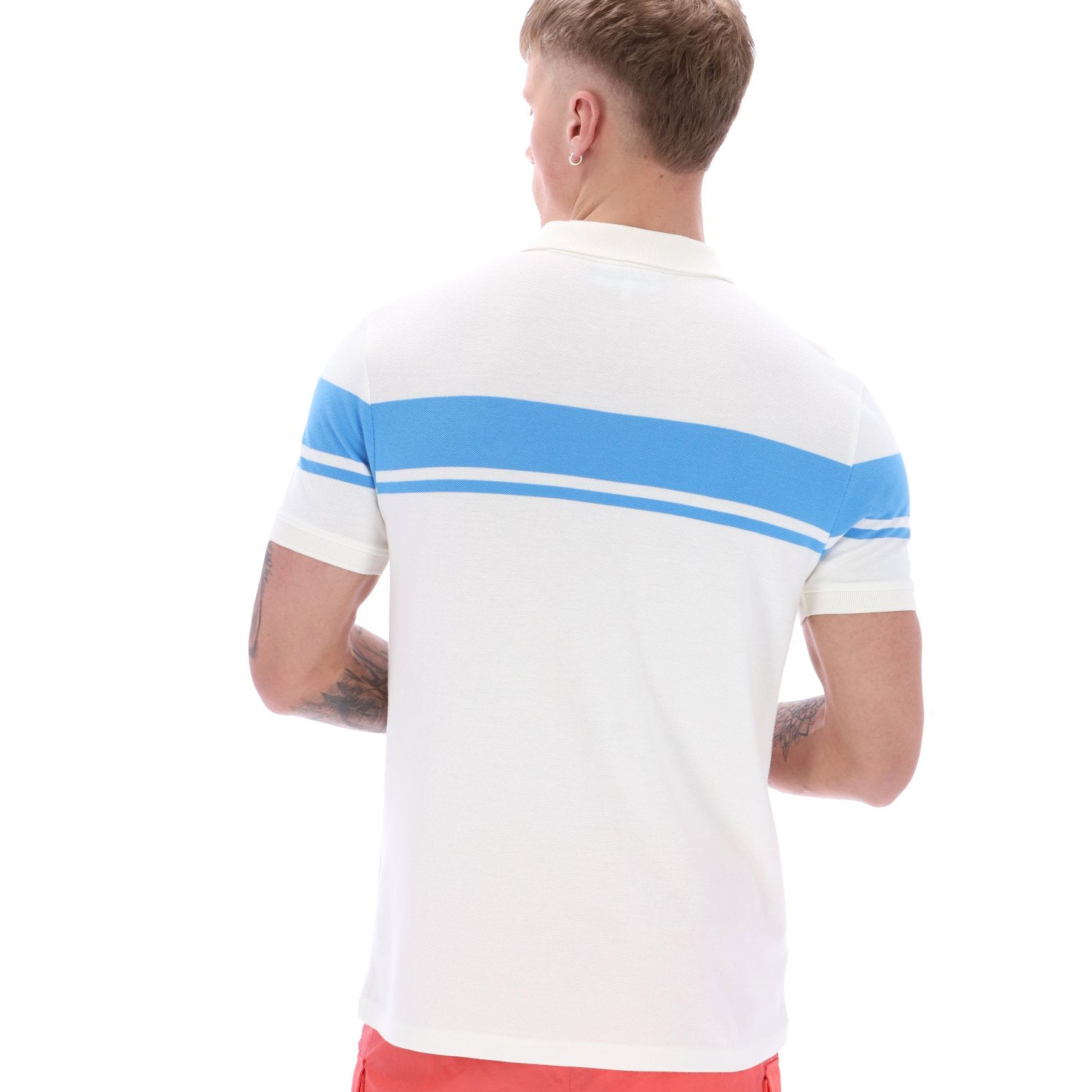 Sergio Tacchini Youngline Polo Shirt Cream/Blue