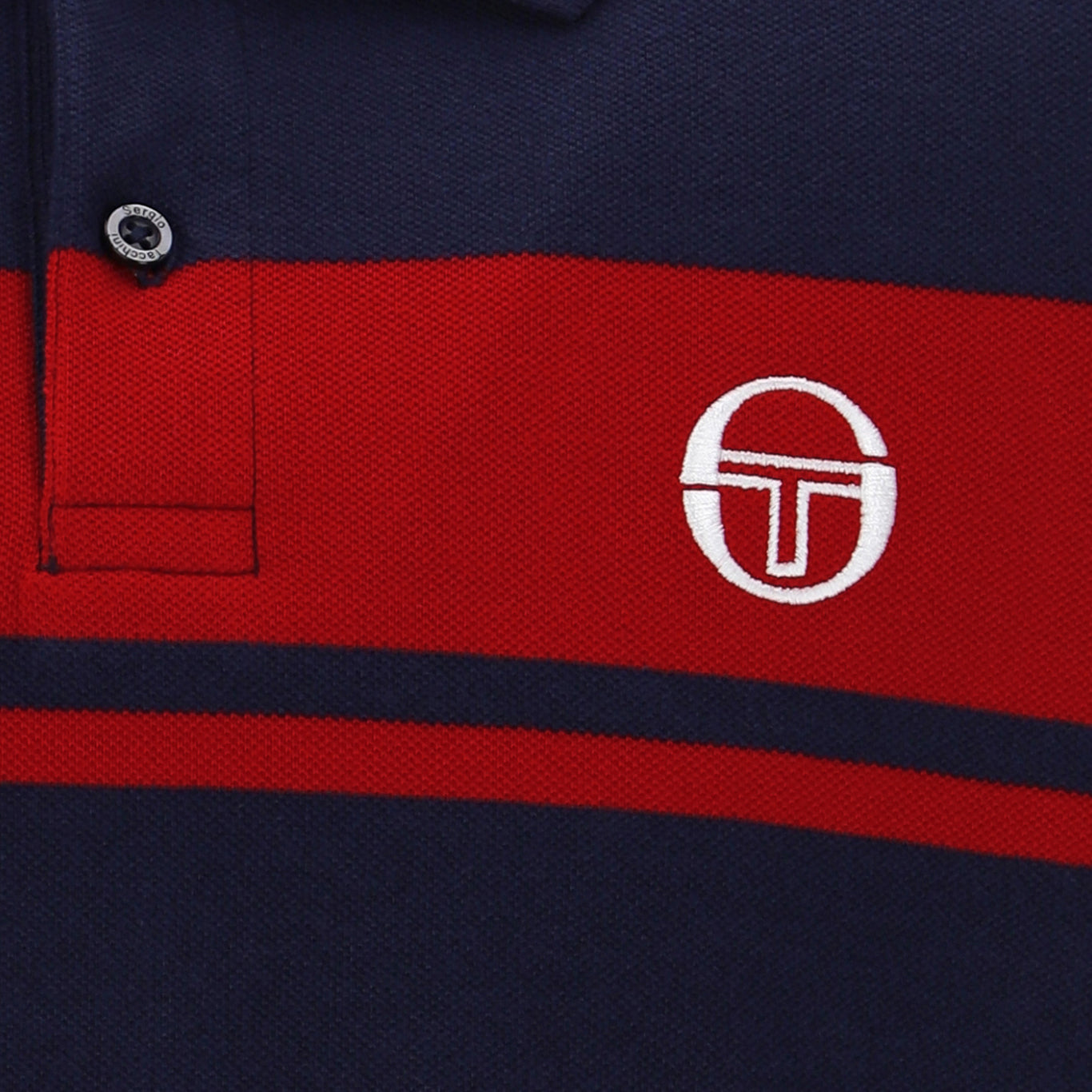Sergio Tacchini Youngline Polo Shirt Navy/Red