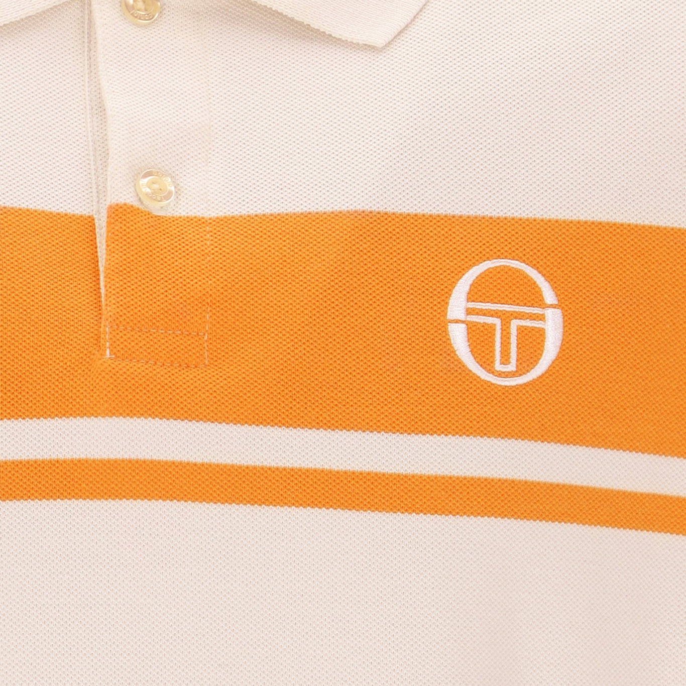 Sergio Tacchini Youngline Polo Shirt Sand/Orange