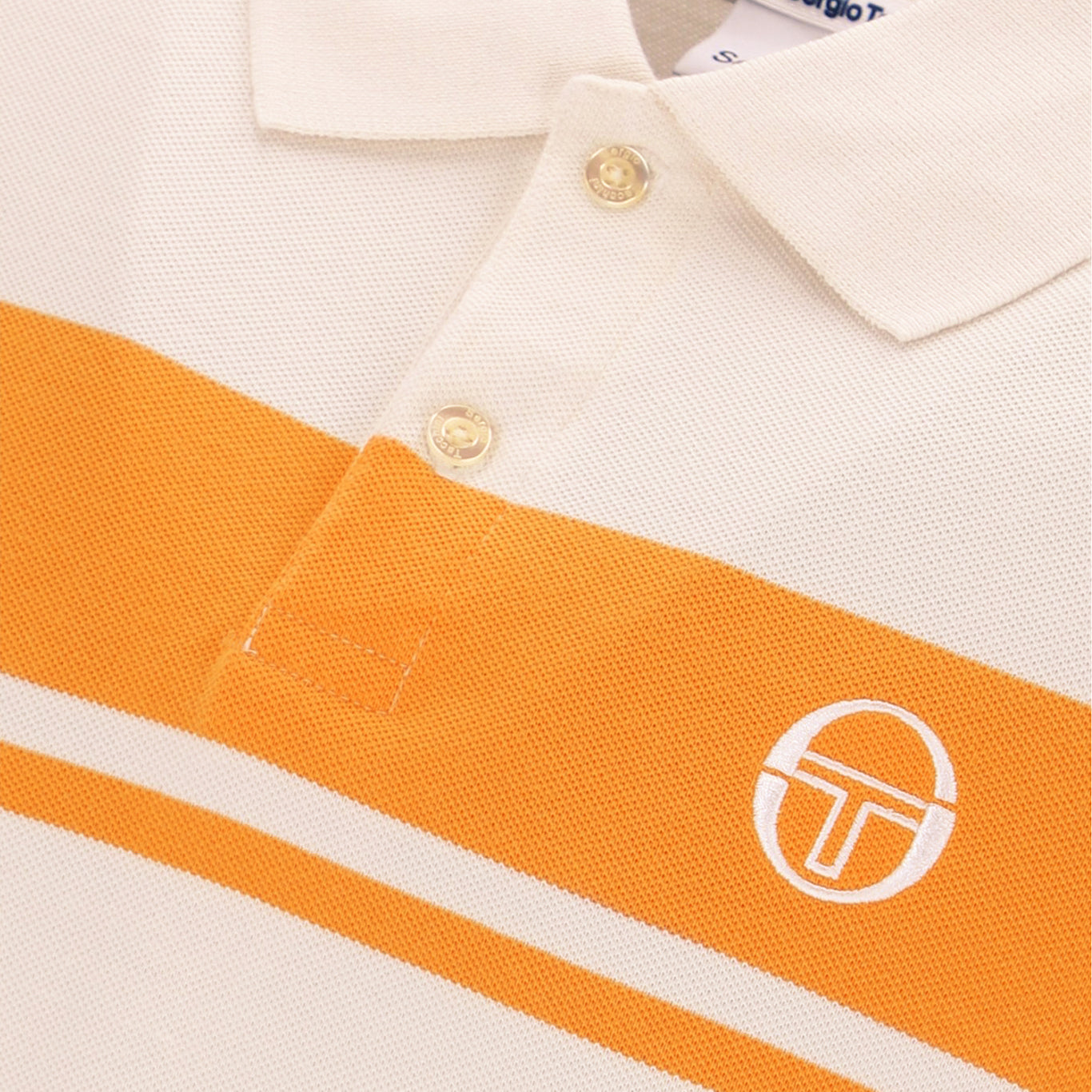 Sergio Tacchini Youngline Polo Shirt Sand/Orange
