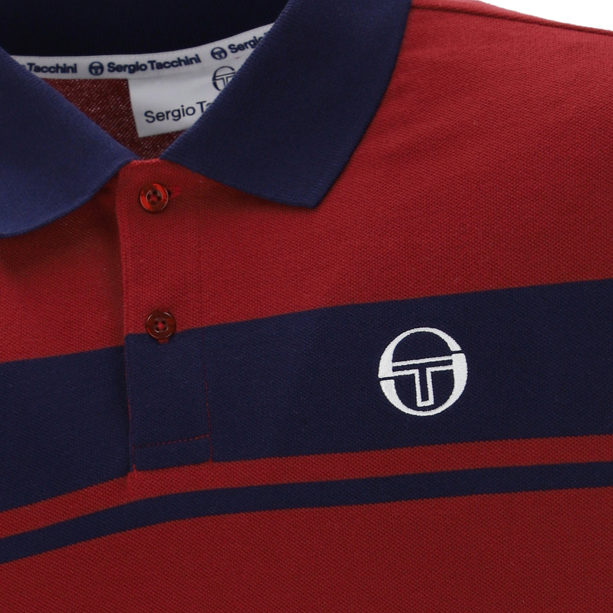 Sergio Tacchini Youngline Polo Shirt Red/Navy