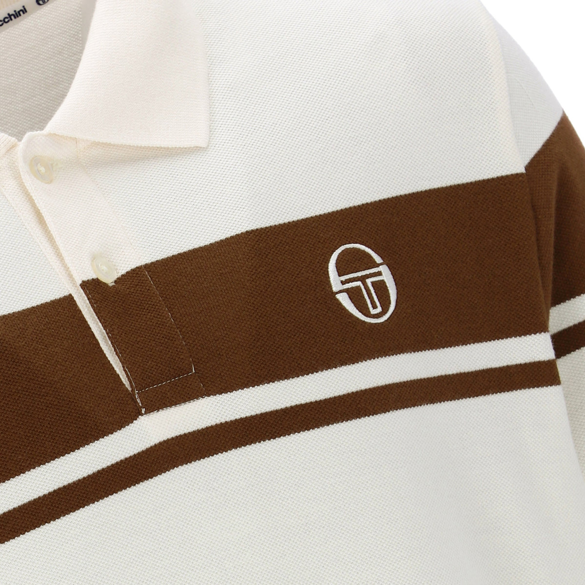 Sergio Tacchini Youngline Polo Shirt White/Brown