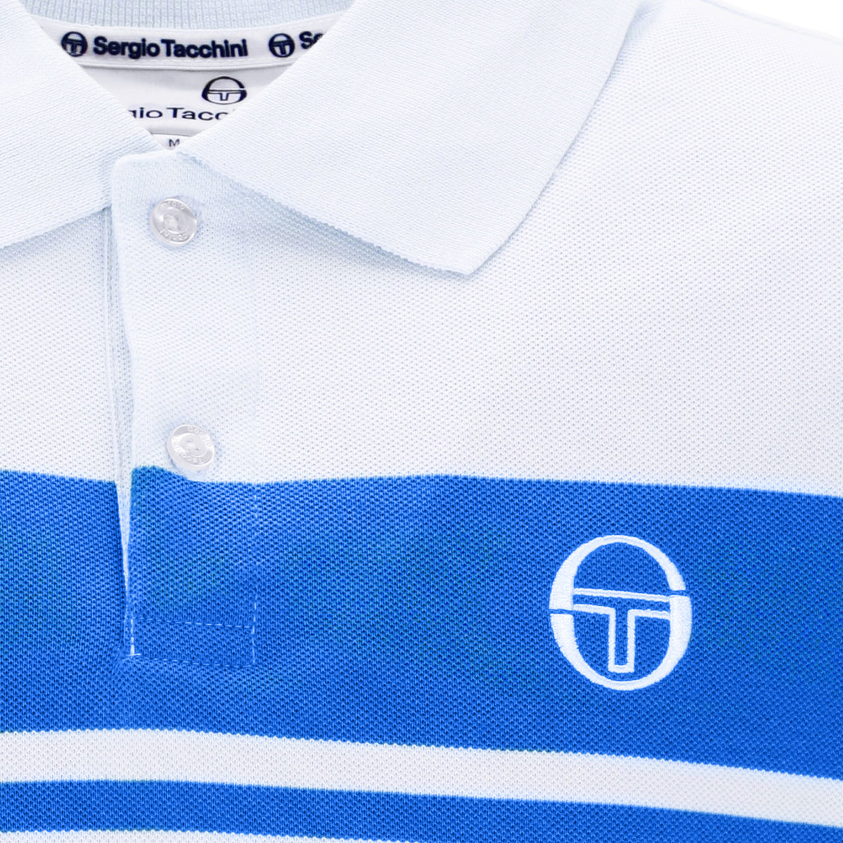 Sergio Tacchini Youngline Polo Shirt White/Blue