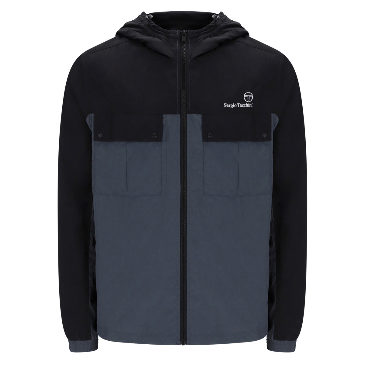 Sergio Tacchini Alba Jacket Black - ghost mannequin front