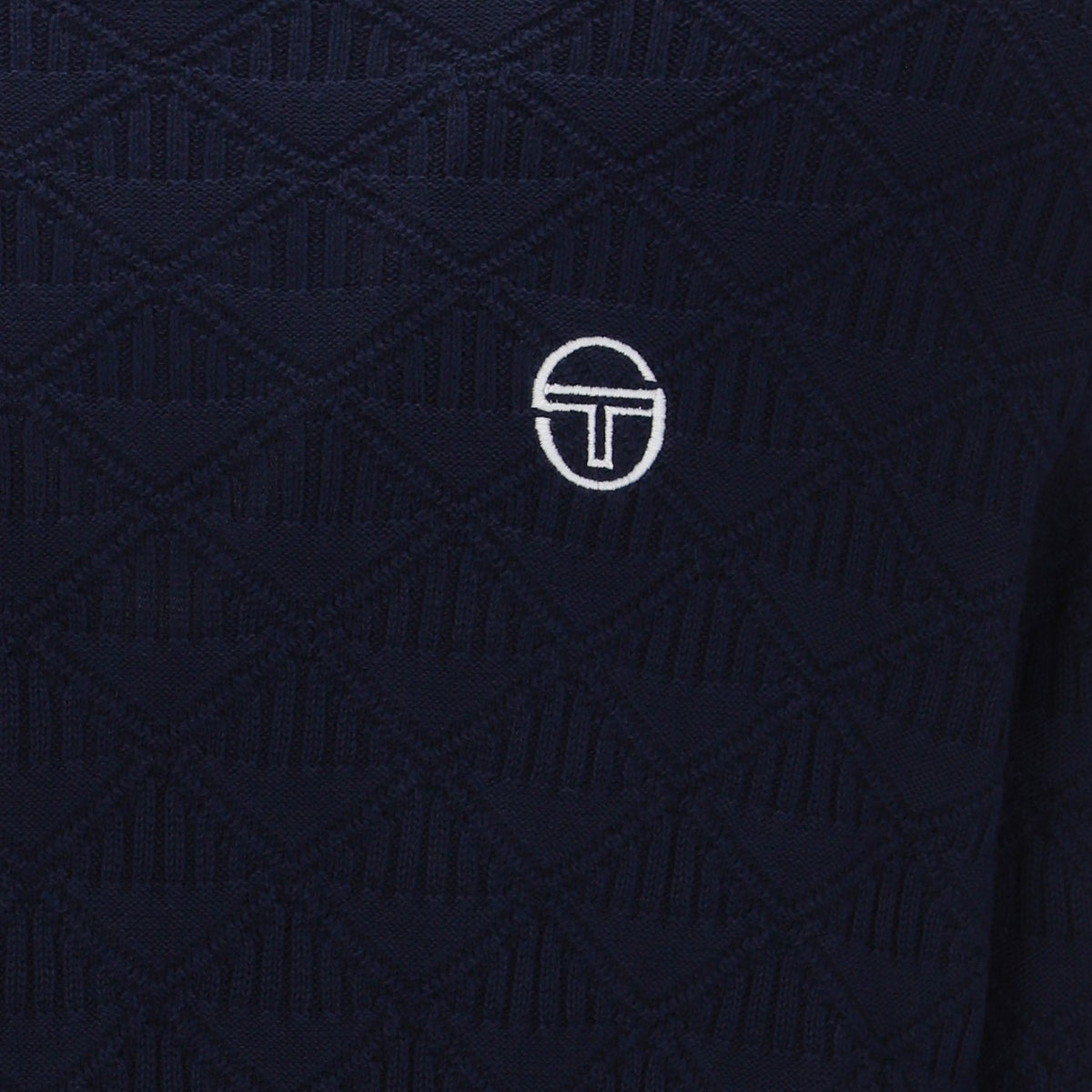 Sergio Tacchini Berto Knit Jumper Navy - detail