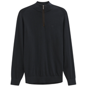 Bugatti Knit Zip Sweater Navy