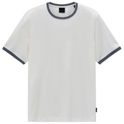 Bugatti Textured Collar T-Shirt White