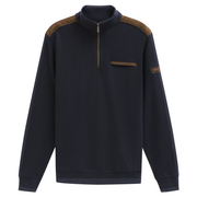Bugatti Panel Knit Sweater Navy