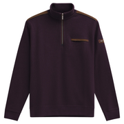 Bugatti Panel Knit Sweater Wine