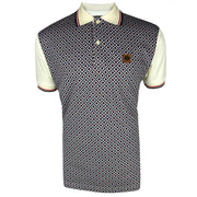 Trojan Diamond Panel Polo White