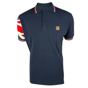Trojan Flag Polo Shirt Navy