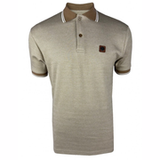 Trojan Mini Texture Polo Shirt Beige
