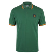 Trojan Tipped Pique Polo Green