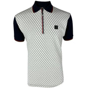 Trojan Ottoman Panel Polo Shirt Navy