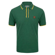Trojan Ottoman Stripe Polo Shirt Green