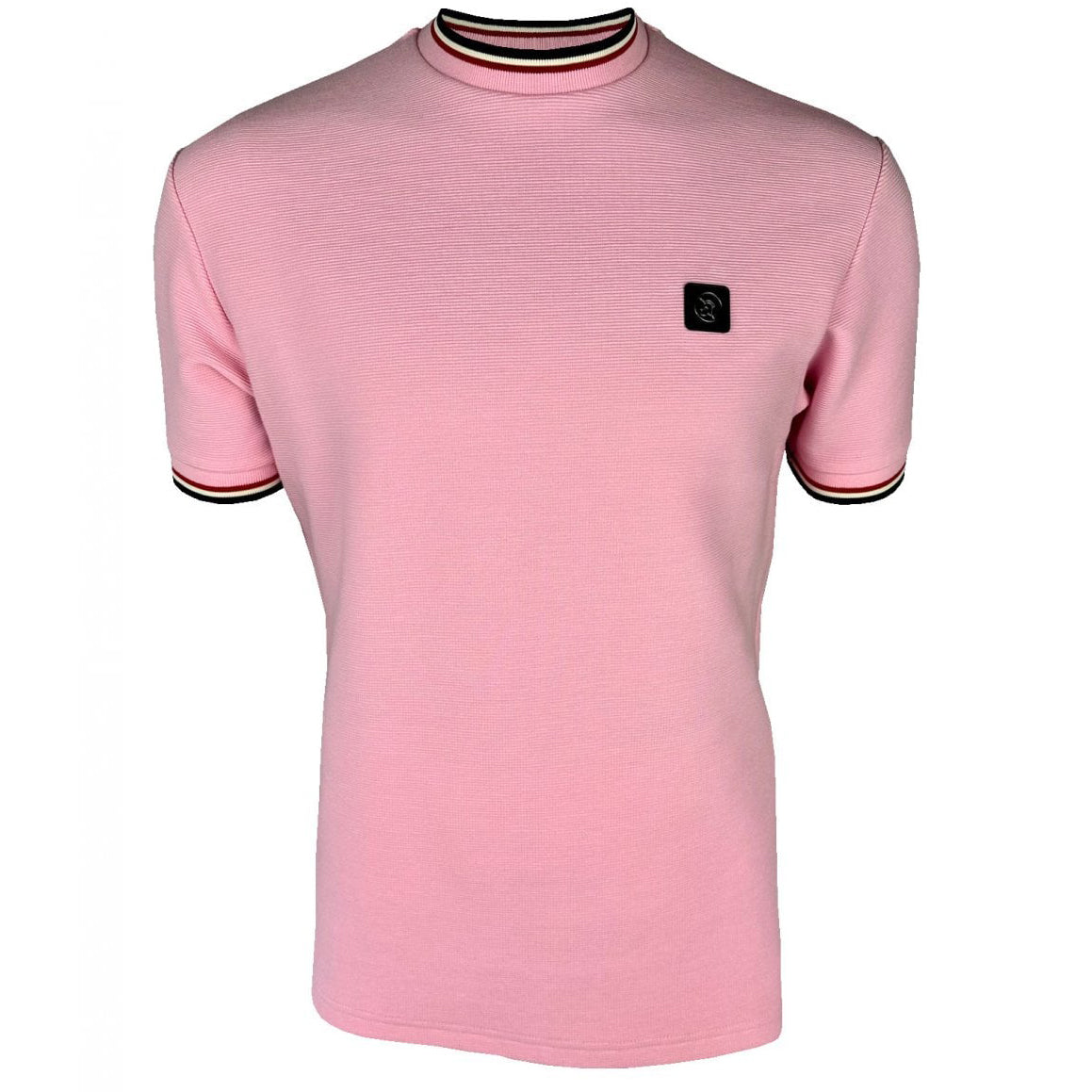 Trojan Ottoman Rib T-Shirt Pink