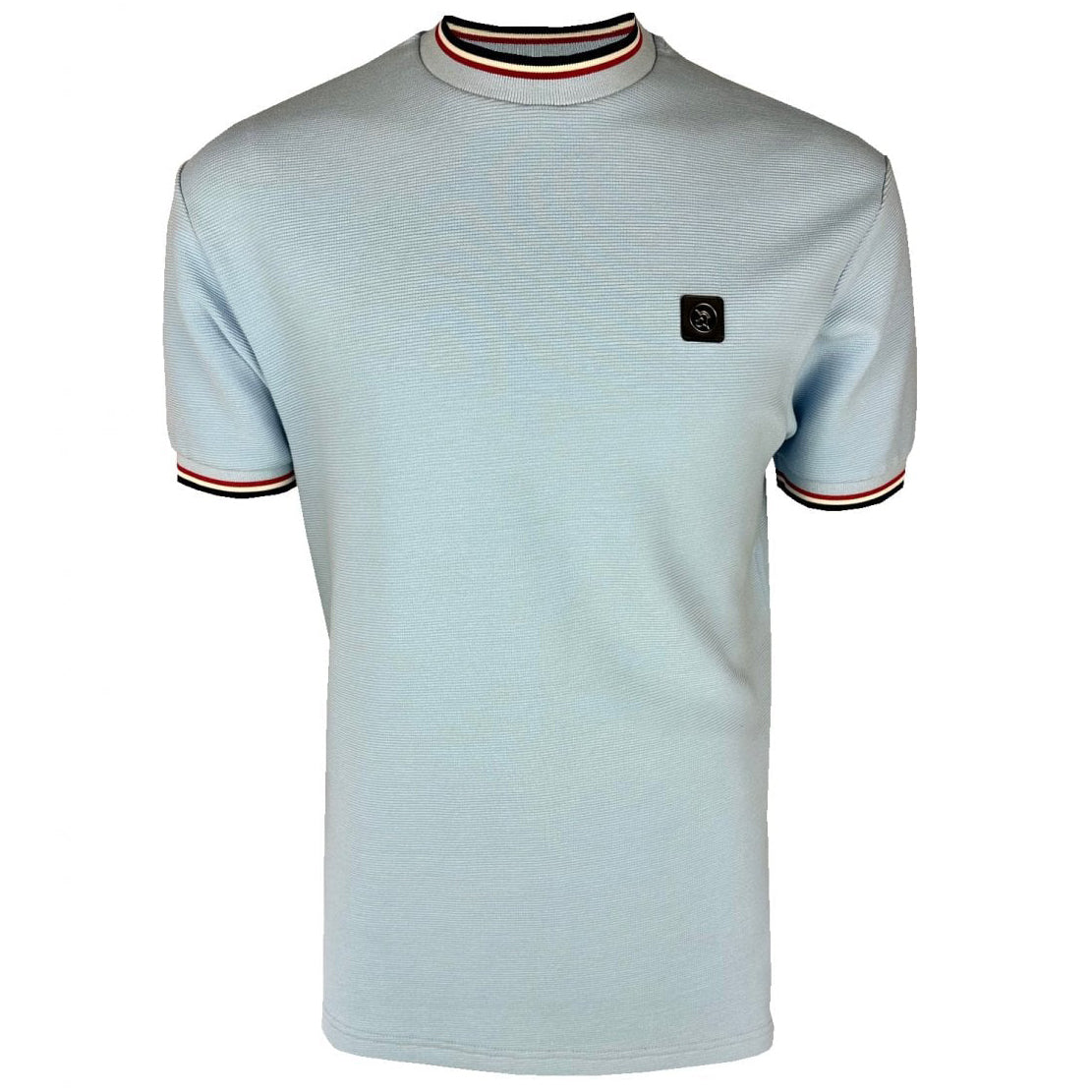 Trojan Ottoman Rib T-Shirt Sky