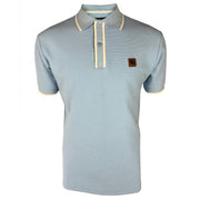 Trojan Ottoman Stripe Polo Shirt Sky